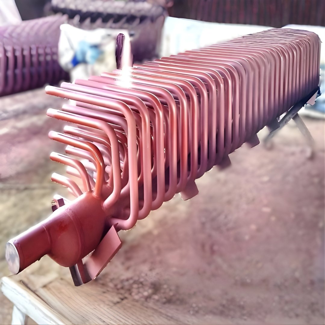 Studding work for bed evaporator tubes
